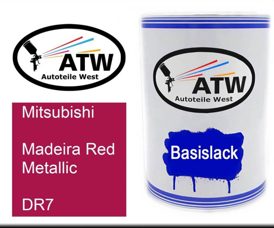 Mitsubishi, Madeira Red Metallic, DR7: 500ml Lackdose, von ATW Autoteile West.